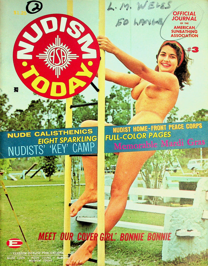Nudism Today Magazine  Nude Calisthenics / Cover Girl: Bonnie Bonnie  June  1964   Elysium     071426lmp-GSC