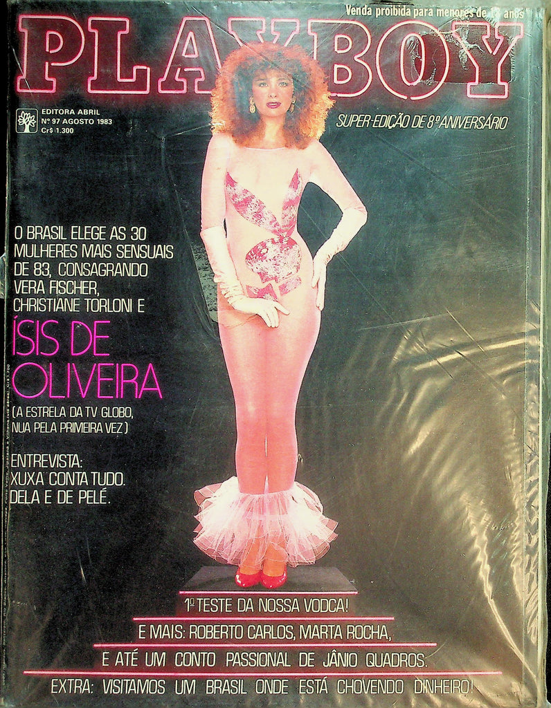 Playboy Portuguese International Magazine  Isis De Oliveira  August 1983  New/Sealed   022626lmp