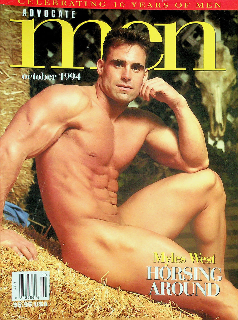 Advocate Men Gay Magazine  Cover Guy Myles West  October 1994  032426lmp