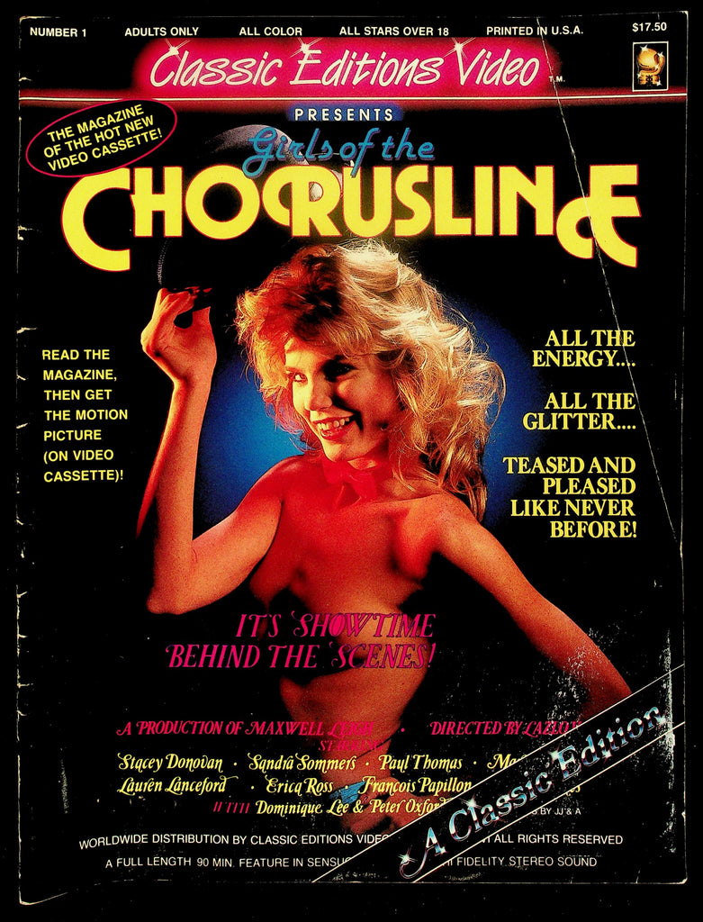 Girls Of The Chorusline Adult Magazine No. 1 1980s Stacey Donovan & More 082026hrp-58