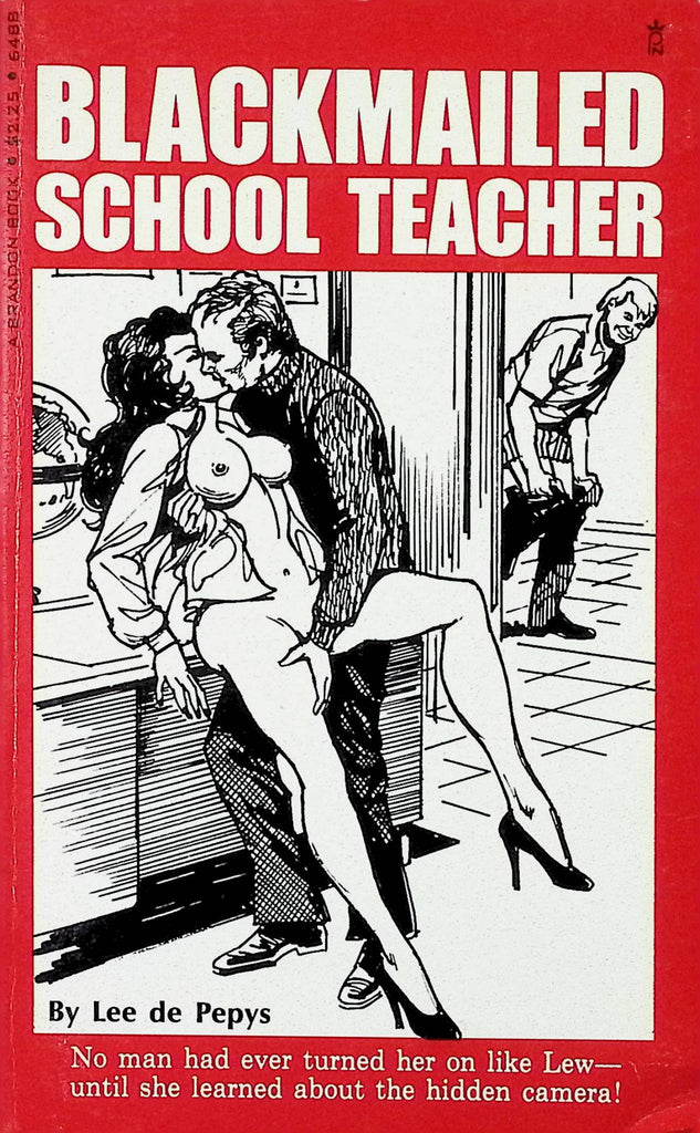 Blackmailed School Teacher Lee De Pepys 1975 6488 Brandon Book Adult Erotic Paperback Novel-060324AMP