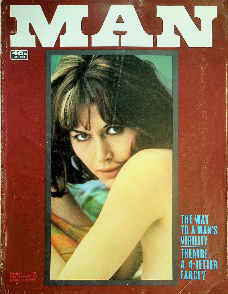 Man Magazine  The Way To A Man's Virility  / Girl Of The Month Inez  January 1969     011926lmp
