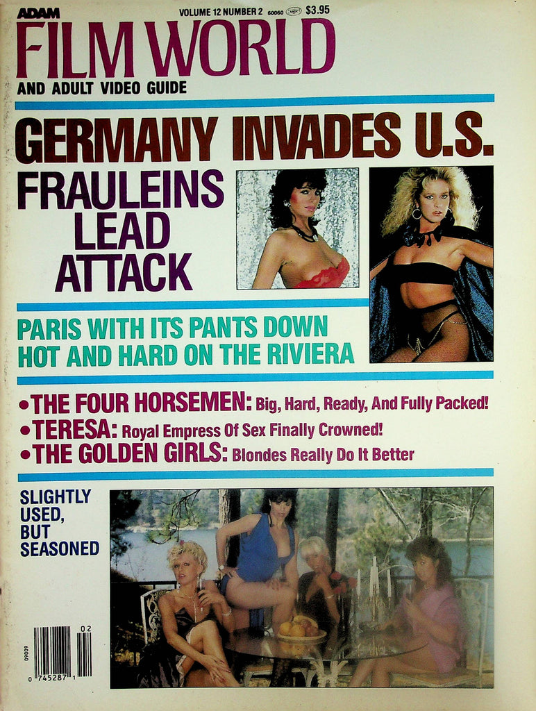 Adam Film World And Adult Video Guide Magazine  Teresa, Krista Lane, Nina Hartley  vol.12 #2 1987  071625lm-p