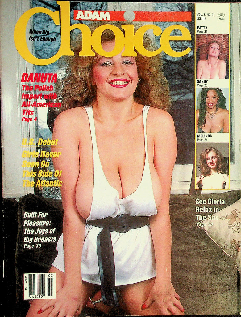 Adam Choice Magazine  Covergirl Danuta  /  The Joys Of Big Breasts  vol.3 #3  1985   080726lmp-GSC