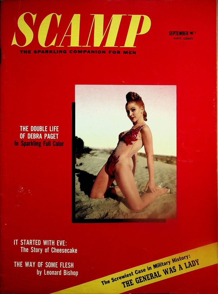 Scamp Vintage Magazine  Cover: The Double Life Of Debra Paget  September 1958   091325lm-p