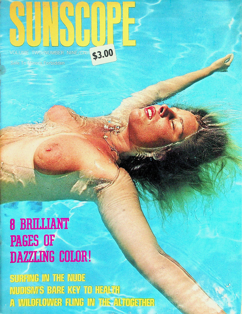 Sunscope Nudist Magazine  Surfing In The Nude / Wildflower Fling  vol.2 #9 1968  072926lmp-GSC