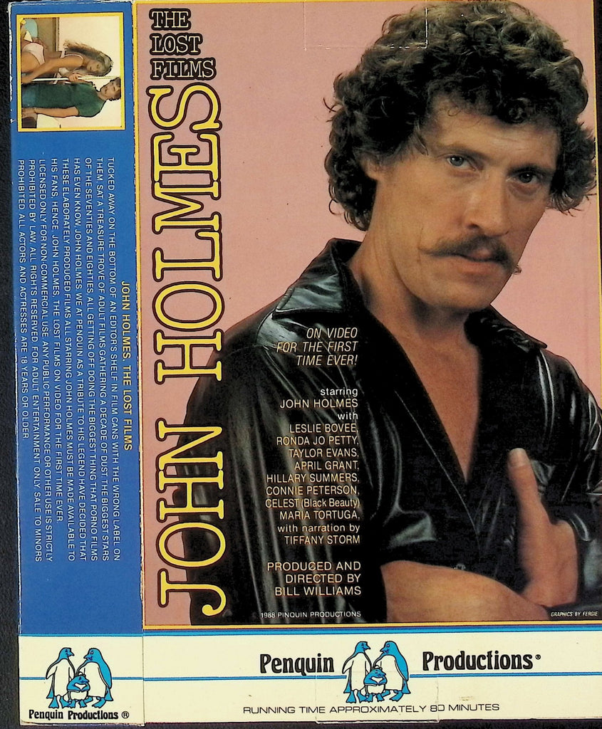 John Holmes The Lost Films with John Holmes Leslie Bovee Ronda Jo Petty Adult VHS Penguin Productions 042326AKVHS2