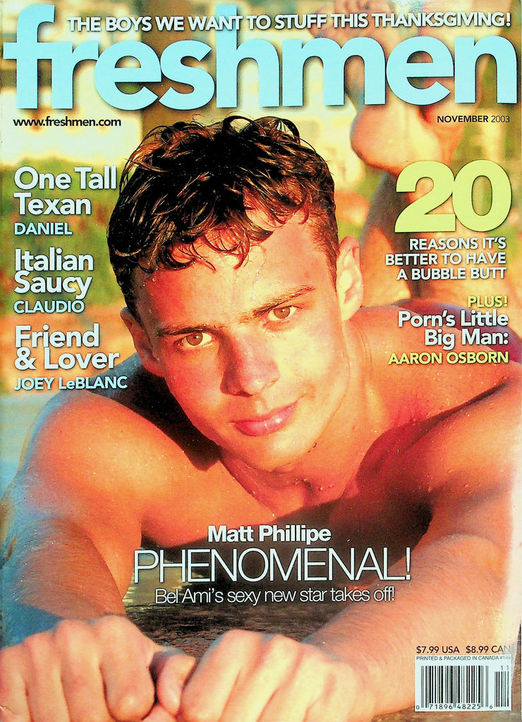 Freshmen Gay Magazine  Cover Guy Matt Phillipe  November 2003    122325lmp