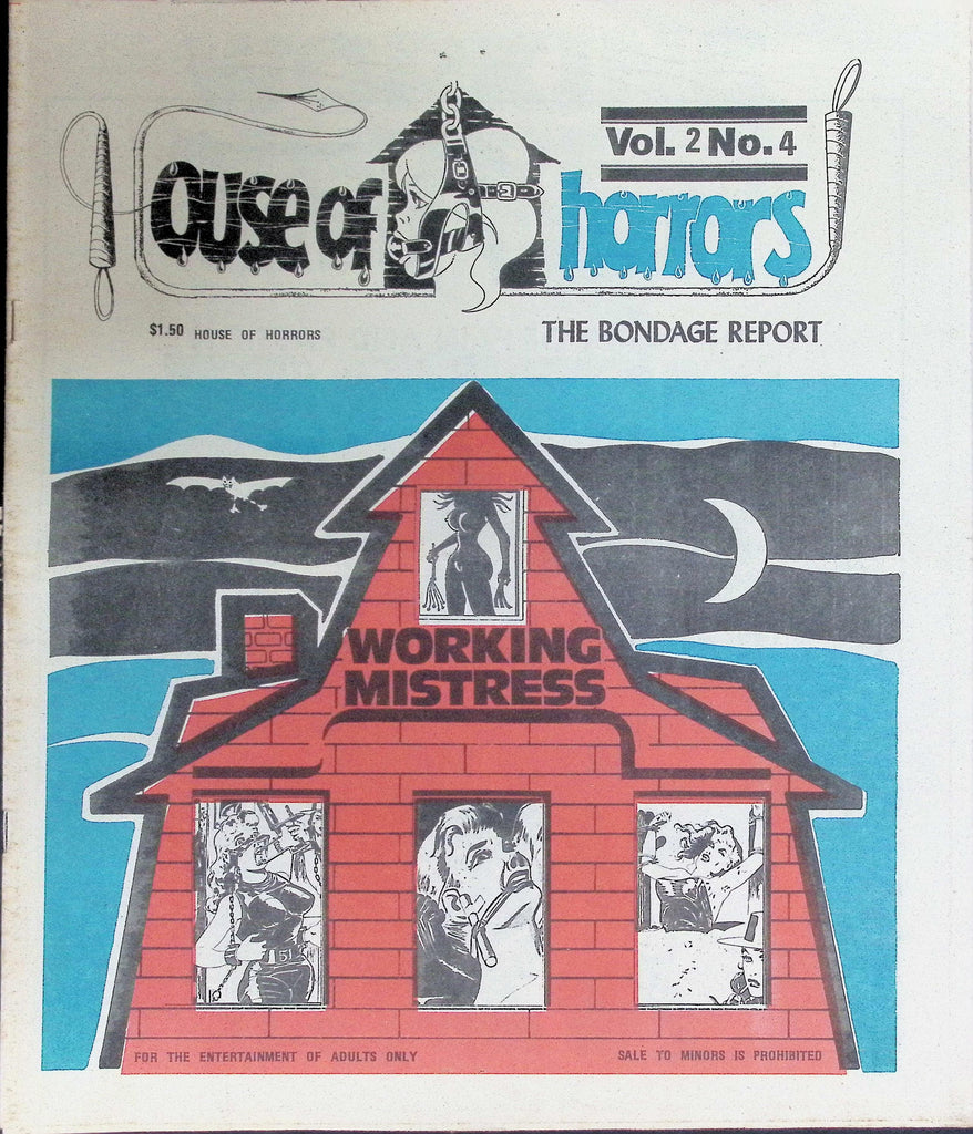 House of Horrors Newspaper Vol 2 #4 1980s The Bondage Report Working Mistress   092626LLP2