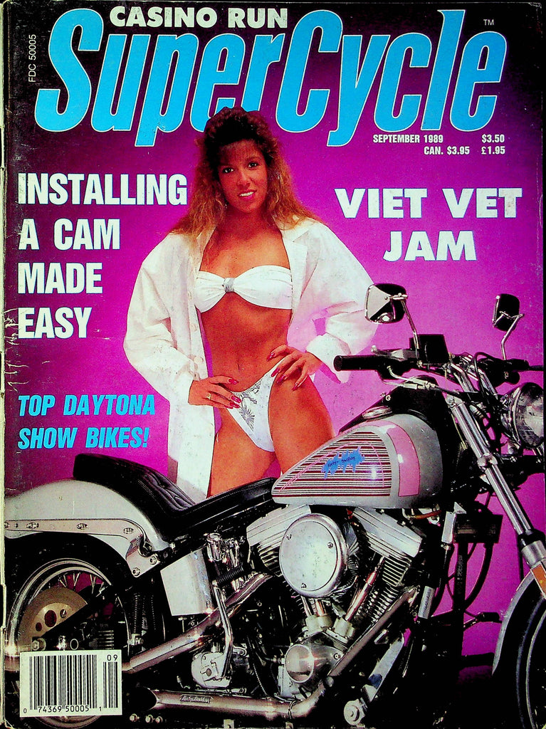 Super Cycle Magazine Casino Run September 1989 090123RP