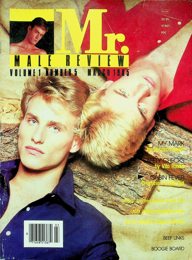 Mr. Male Review Gay Magazine   Centerfold Guy Ricky Dean  March 1985  Magcorp     010826lmp