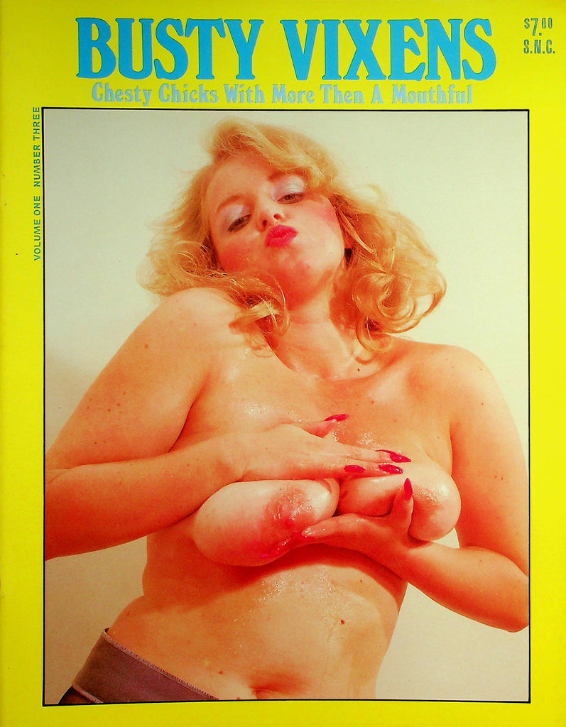 Busty Vixens Magazine  Roberta Pedon, Lisa Deleeuw , and More Busty Women! vol.1 #3 1986   061826lmp-GSC