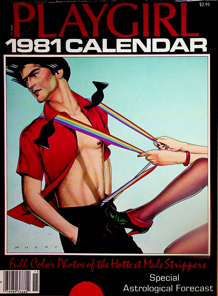 Playgirl 1981 Wall Calendar  Hottest Male Strippers     091823lm-p2