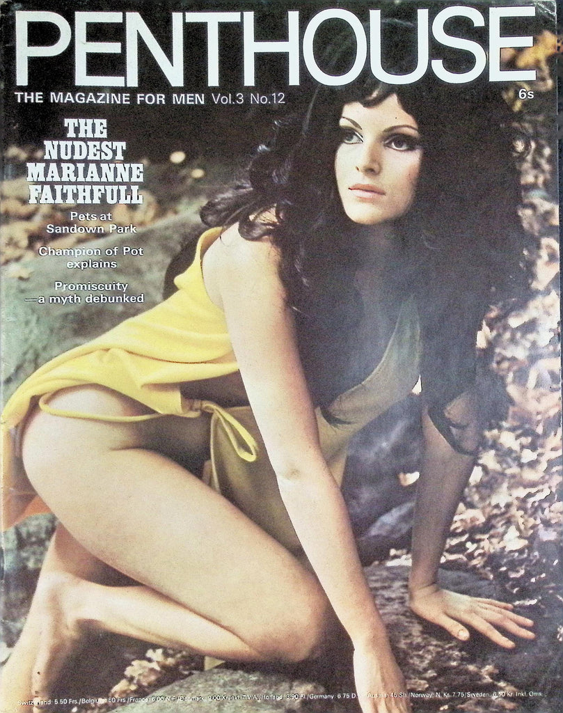 Penthouse Magazine Vol 3 #12 1968 The Nudist Marianne Faithful  092126LLP