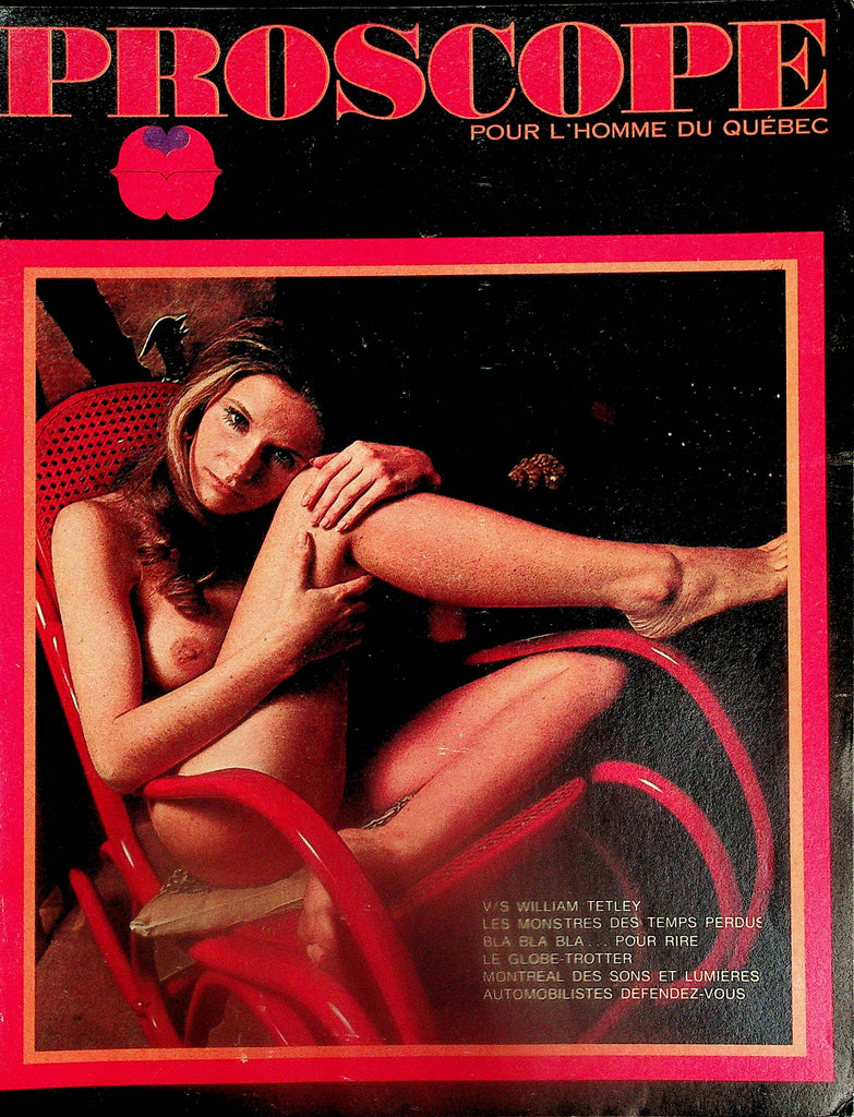 Proscope For The Man Of Quebec French International Magazine  Covergirl Marion  #1 1970's     092025lm-p