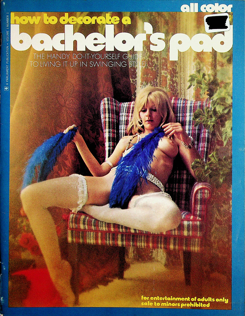 How To Decorate A Bachelor's Pad Magazine  Girls Spread!  #1 1973  Parliament Publication   071423lm-p