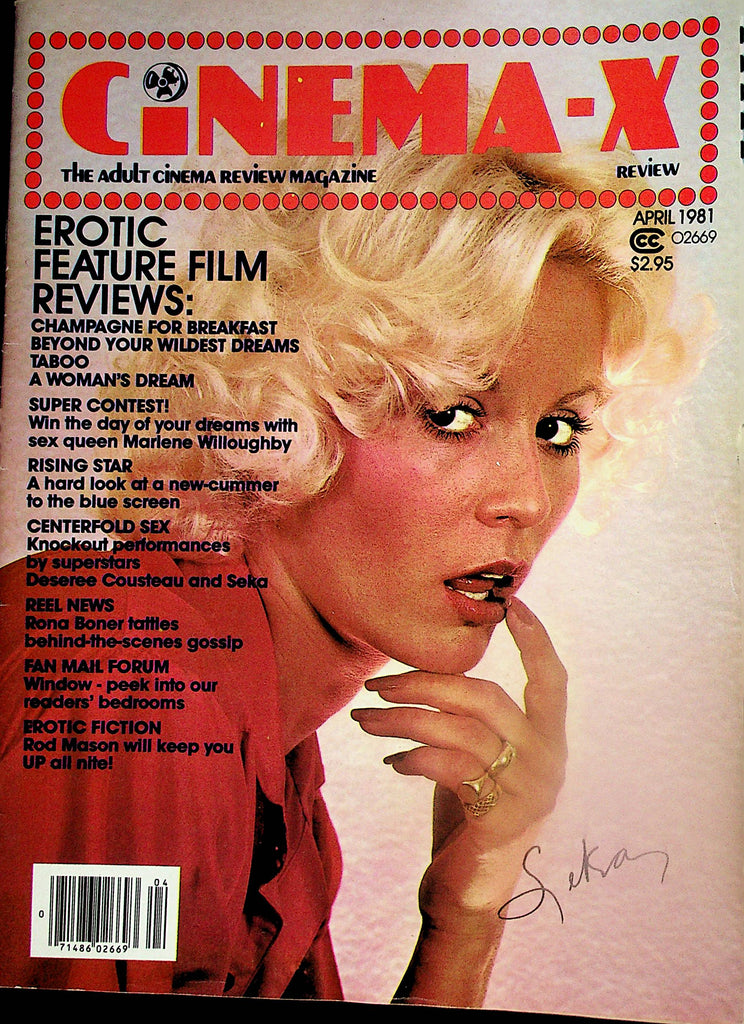 Cinema-X Magazine  Covergirl Seka / Deserre Cousteau & Seka   April 1981   121624lm-p