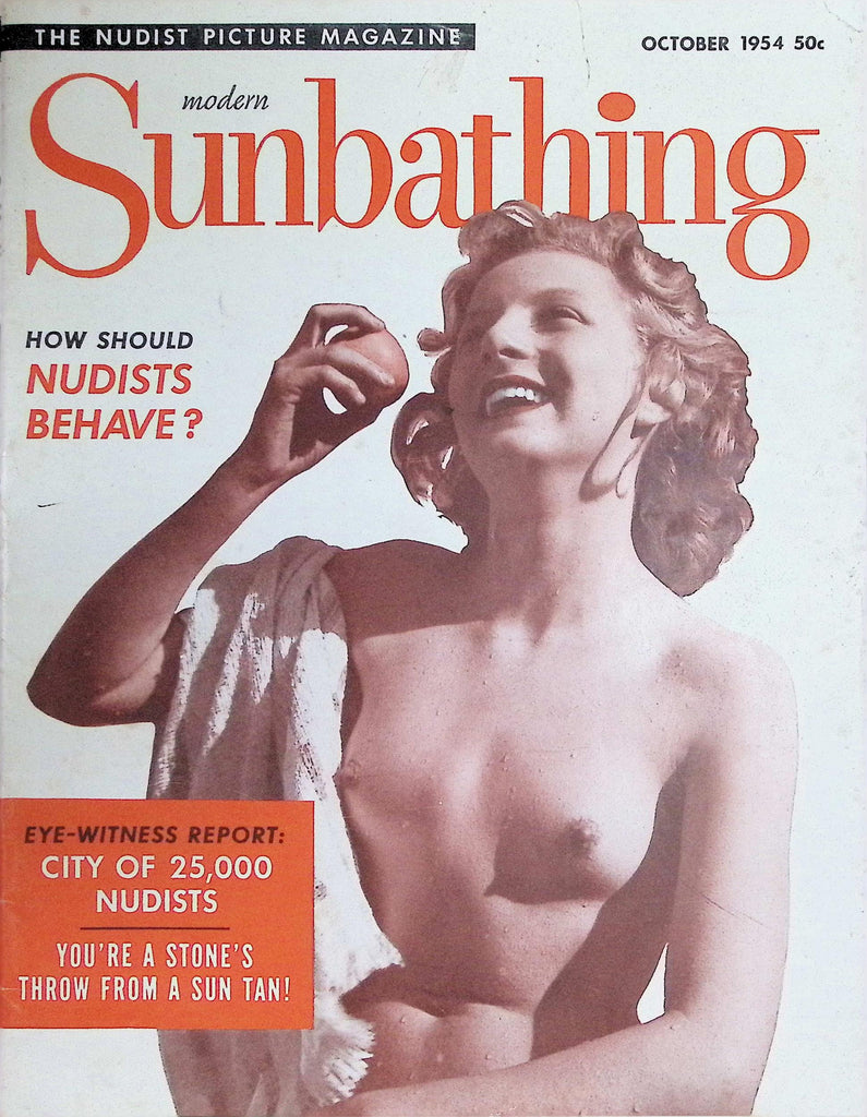 Modern Sunbathing  Nudist Picture Magazine October 1954 City of 25,000 Nudists  091926LLP2