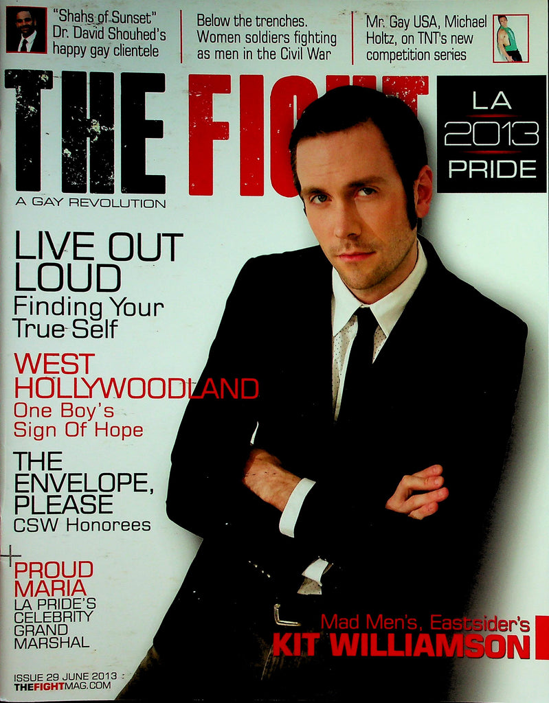 The Fight A Gay Revolution Magazine  LA 2013 Pride / Mad Men's, Eastsider's Kit Williamson  June 2013     050226lmp