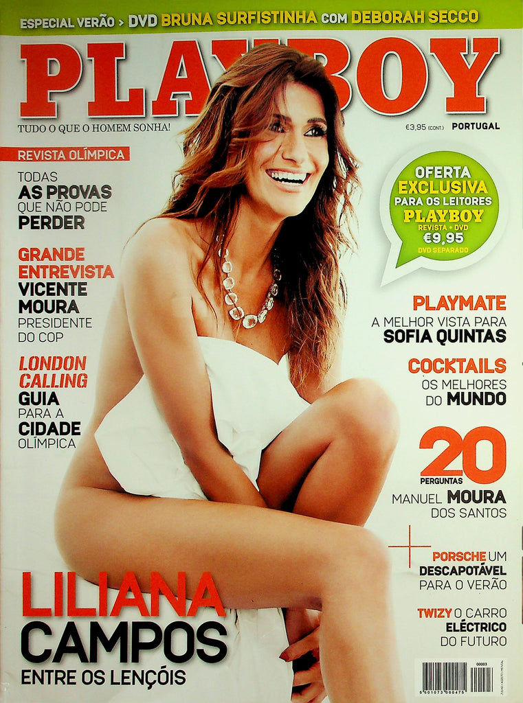 Playboy Portugal International Magazine  Covergirl Liliana   w/CF  August 2012    101626lmp-GSC