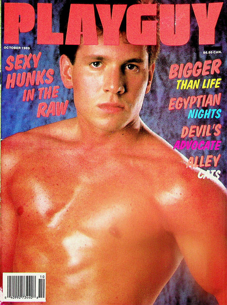 Playguy Gay Magazine Sexy Hunks In The Raw  October 1989    112924lm-p