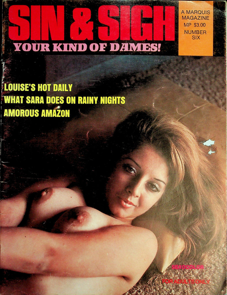 Sin & Sigh Magazine  Your Kind Of Dames!  Louise's Hot Daily / Amorous Amazon  #6 1971    052626lmp-GSC