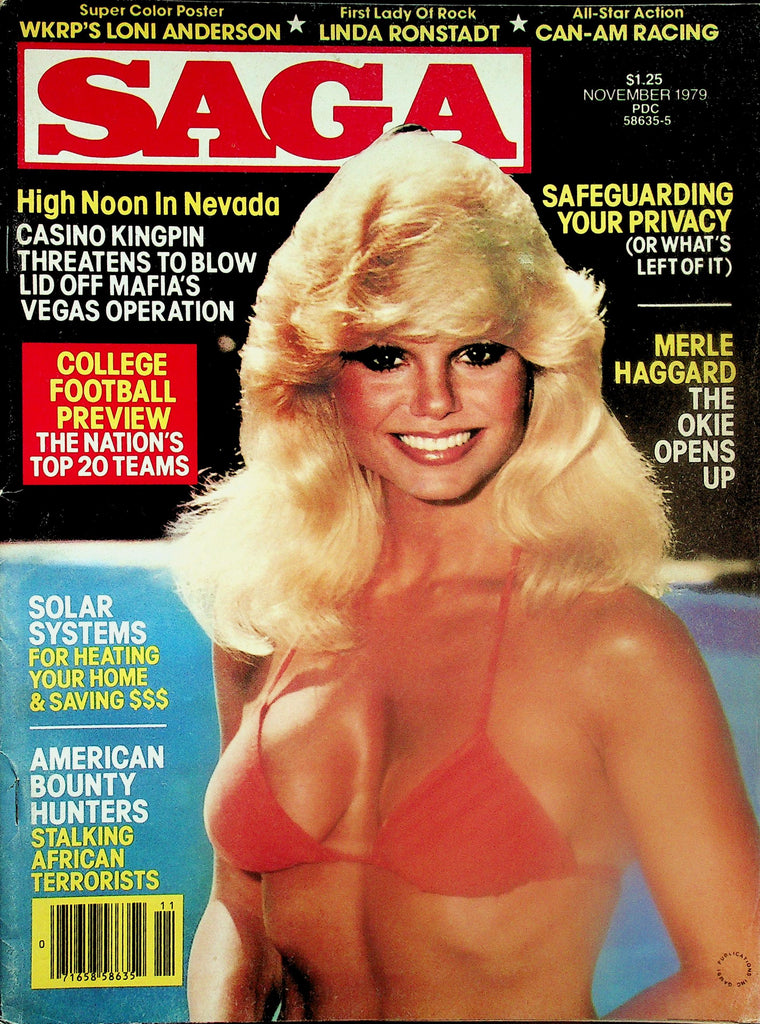 Saga Magazine  WKRP's Loni Anderson / Linda Ronstadt  November 1979   120625lmp