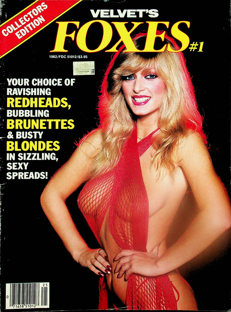 Velvet's Foxes Magazine Ravishing Redheads, Bubbling Brunettes & Busty Blondes  #1 1982 Collectors Edition   061125lm-p