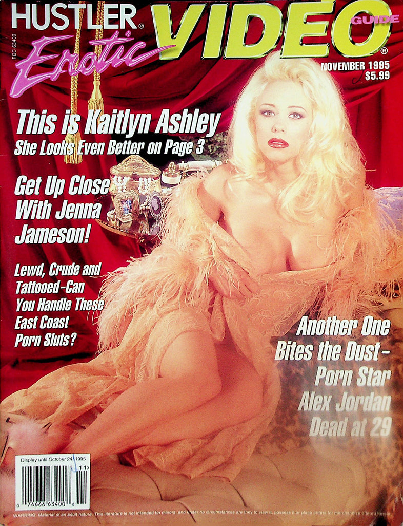 Hustler Erotic Video Guide Magazine  Kaitlyn Ashley / Jenna Jameson  November 1995    111324lm-p