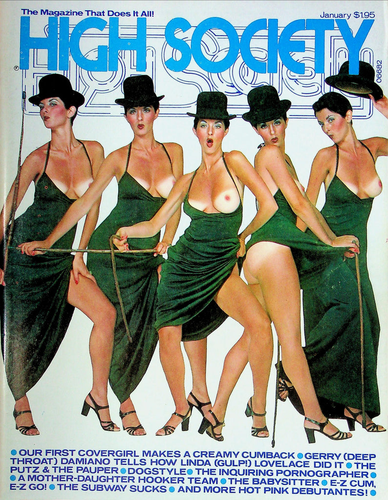 High Society Magazine Ft. Lorella Maxwell & Dyanne Thorne January 1977 031225RP