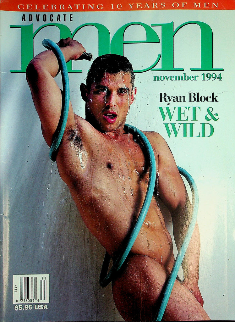 Advocate Men Gay Magazine  Ryan Block Wet & Wild   November 1994     032426lmp