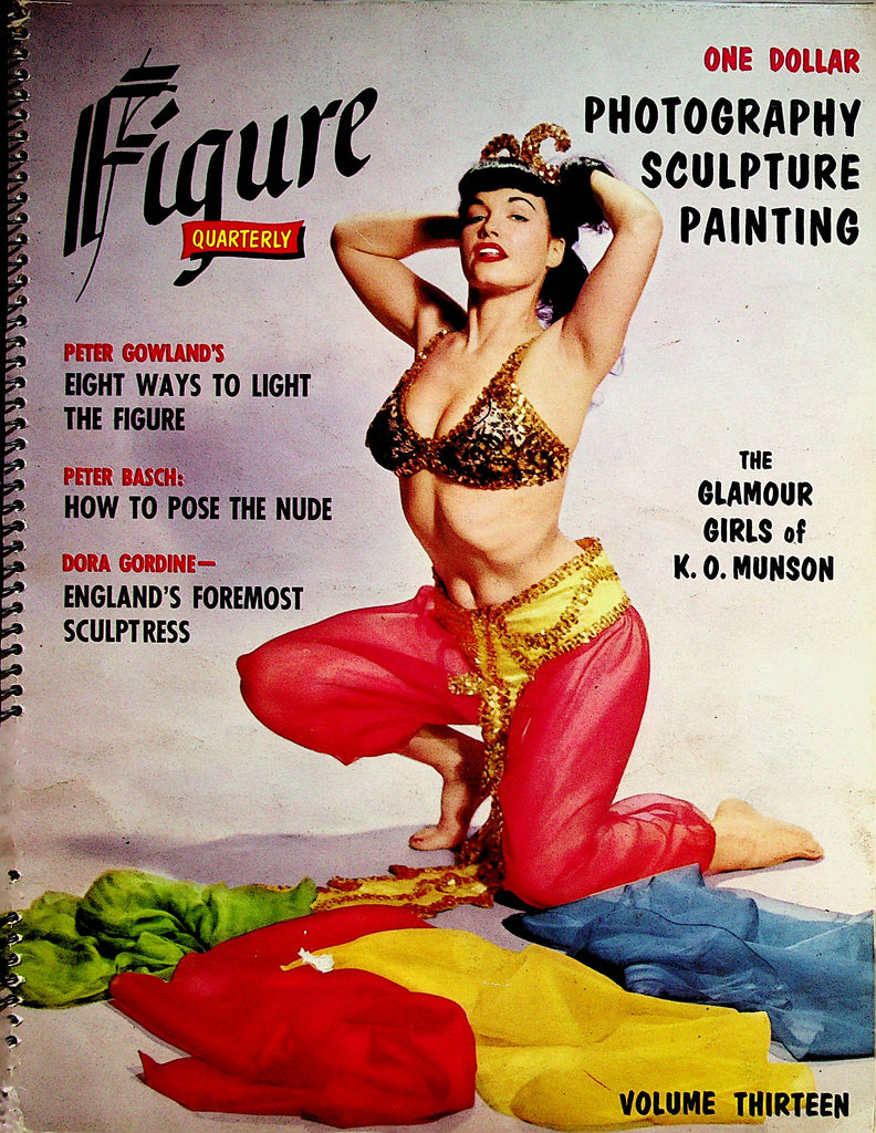 Figure Quarterly Vintage Magazine  Bettie Page/ Peter Gowland/ Peter Basch  vol.13 1956      042823lm-p