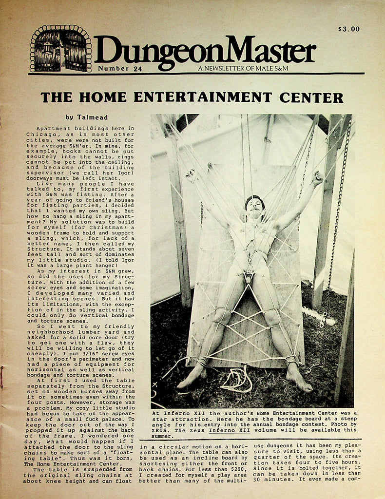 Dungeon  Master A Newsletter Of Male S&M  #24  March 1984       073023lm-p