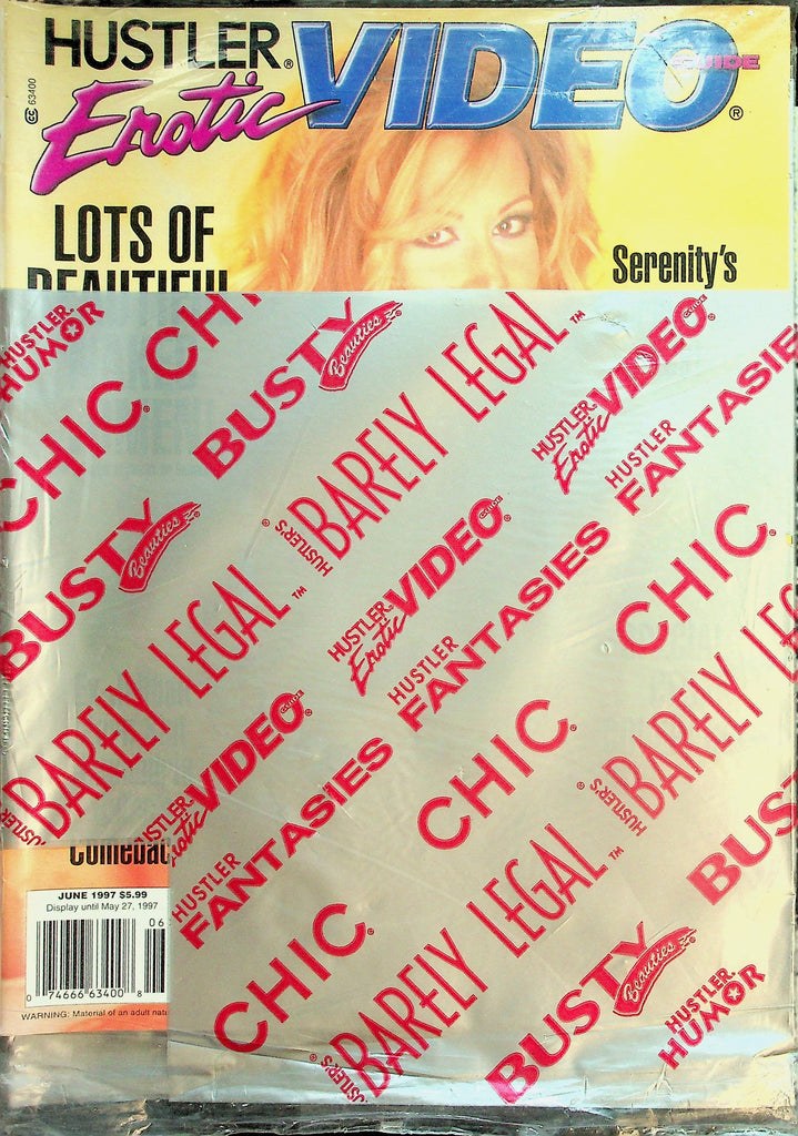 Hustler Erotic Video Guide Magazine  Serenity  June 1997    New/Sealed   040726lmp