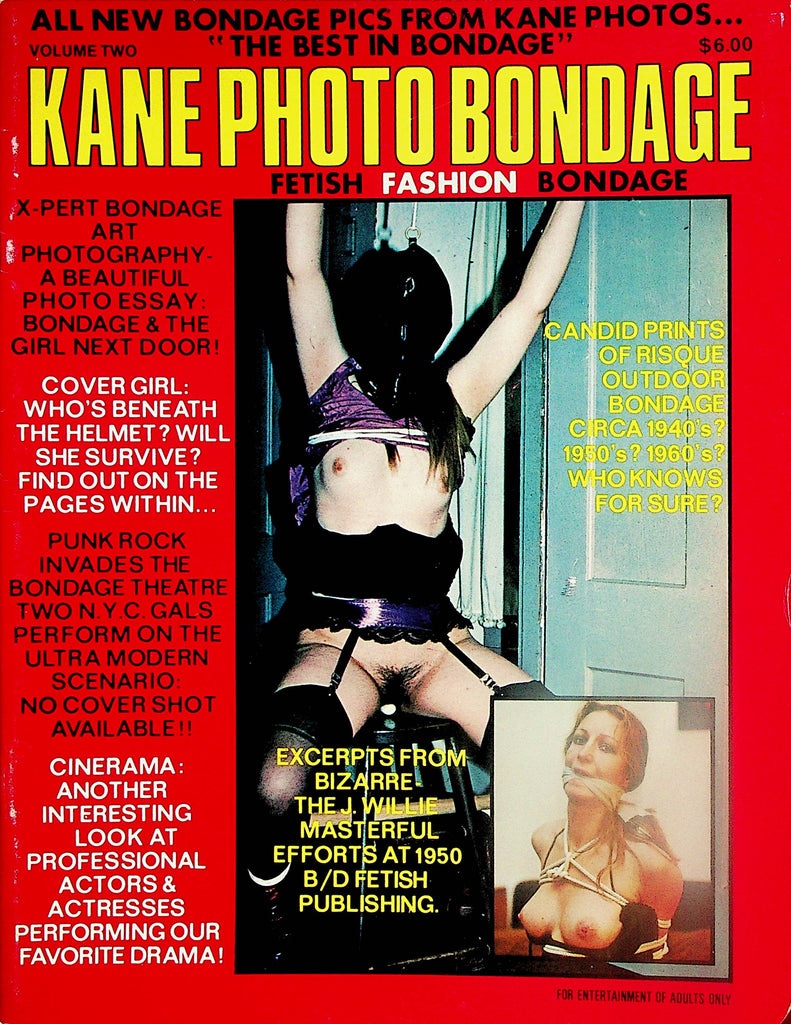 Kane Photo Bondage Magazine  Fetish, Fashion, Bondage  vol.2 1970's      033024lm-p