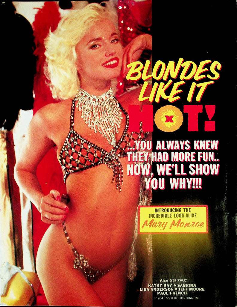 Blondes Like It Hot! Adult Slick    Look-Alike Mary Monroe  1984     062425lm-p