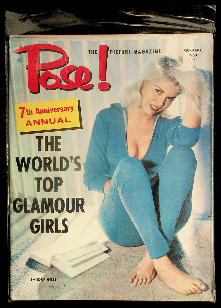 Pose! The Picture Magazine - February 1960 Sandra Giles Covergirl "7th Anniversary Annual" 081226hrp-22