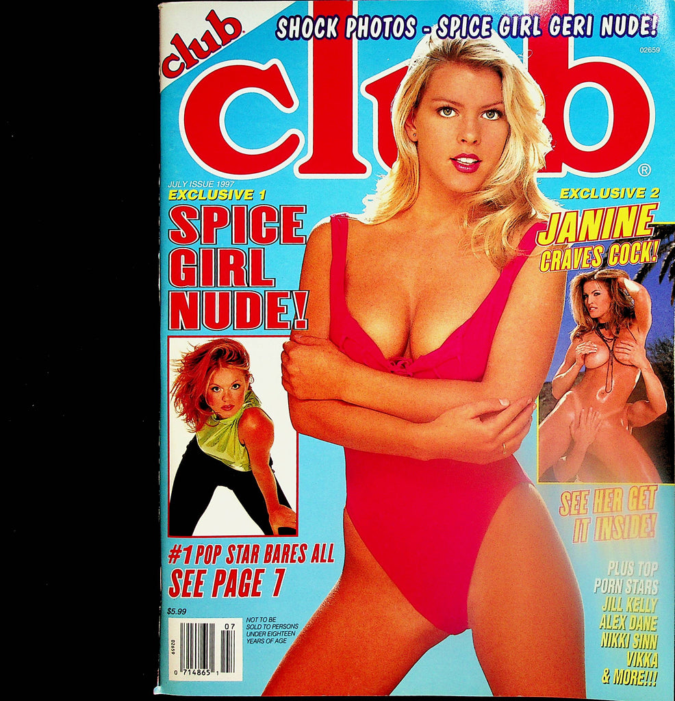 Club Magazine  Jannine Craves Cock / Ginger Spice Girl Nude!  July 1997      041824lm-p