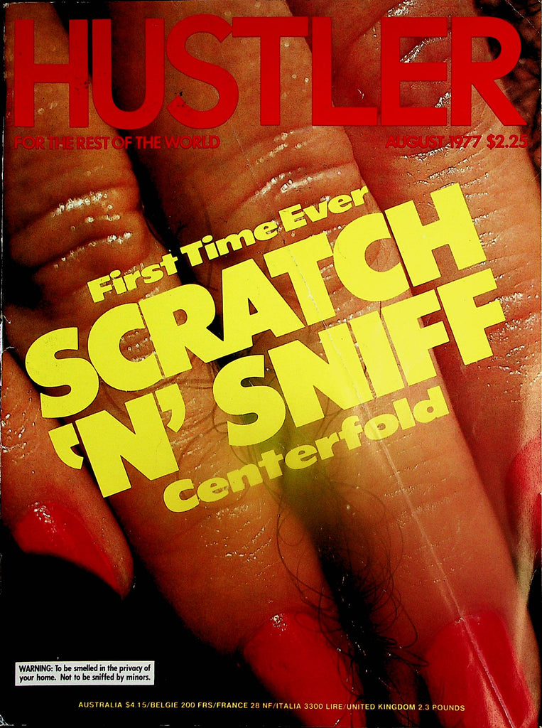 Hustler Magazine   First Time Ever Scratch "N' Sniff Centerfold  August 1977   120824lm-p