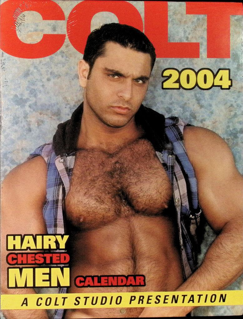 Colt Studio Hairy Chested 2004 Wall Calendar Gay Man BIG Hunky Buff Men 041326AMP