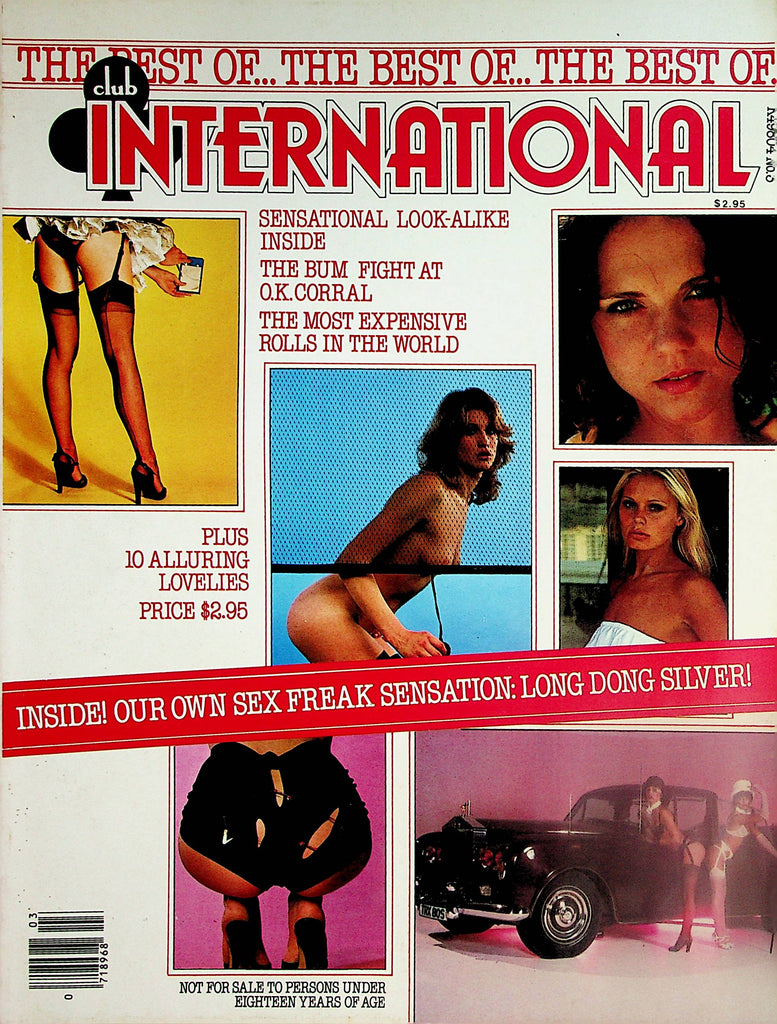 The Best Of Club International Magazine Long Dong Silver / Centerfold Girl Randy  #3 1979   Paul Raymond  020624lm-p