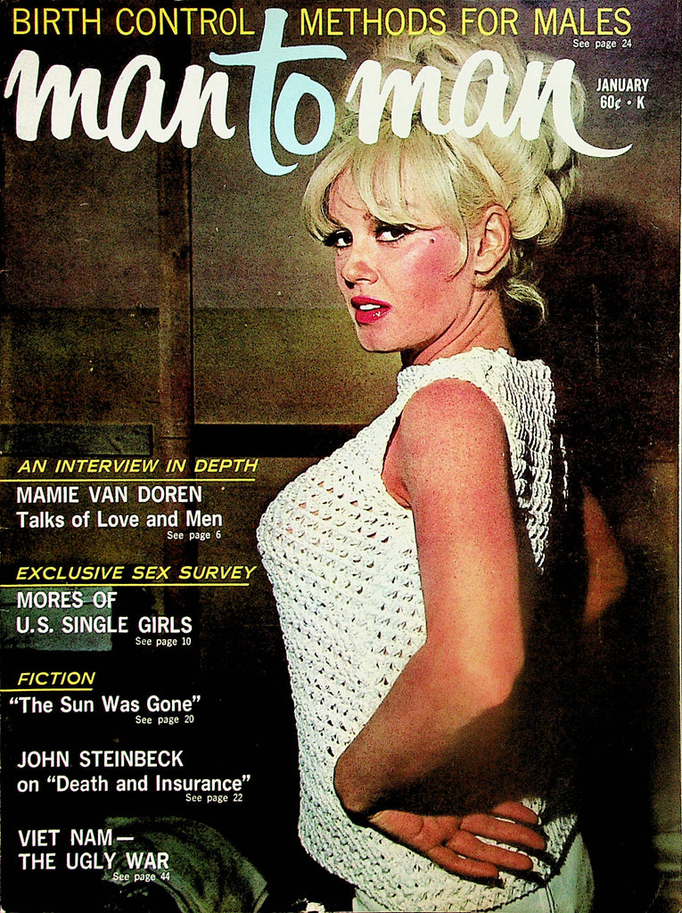 Man To Man Magazine  Mamie Van Doren / John Steinbeck  January 1966  041124lm-p
