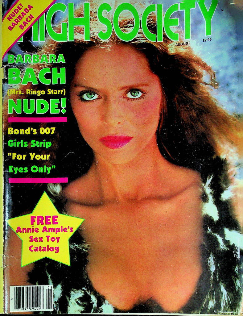 High Society Magazine Barbara Bach August 1981 112924RP