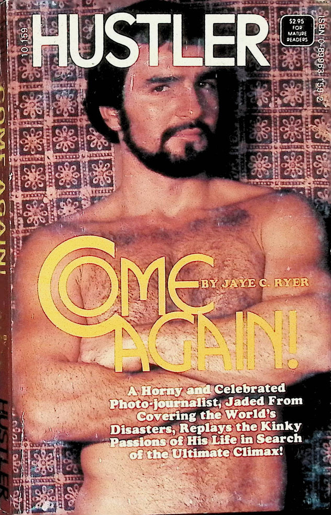 Hustler Come Again! by Jaye C Ryer 1980 Adult Erotic Paperback Novel-052024AMP