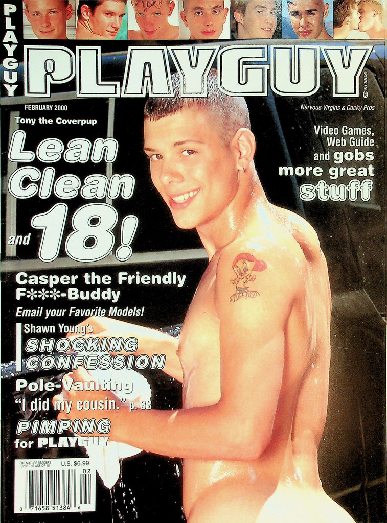 Playguy Gay Magazine  Cover Hunk Tony  February 2000     031326lmp