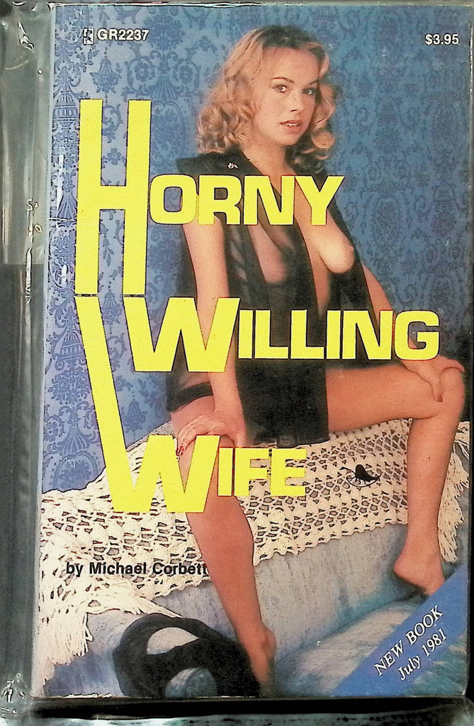 Horny Willing Wife by Michael Corbett July 1981 Greenleaf Adult Paperback Novel-080224AMP