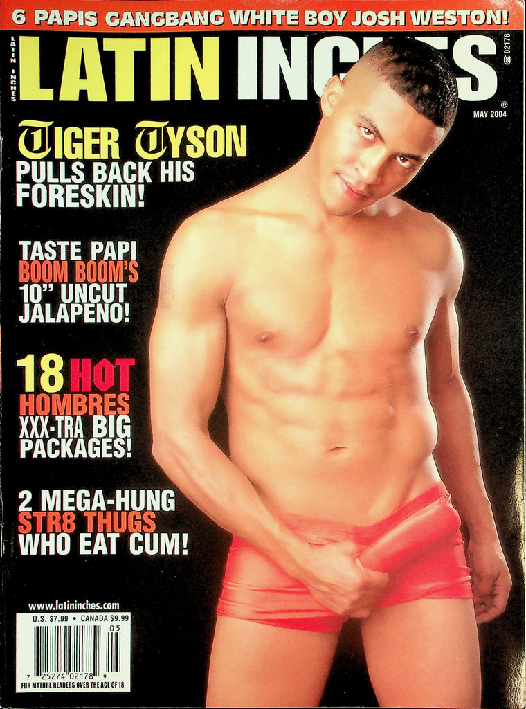 Latin Inches Gay Magazine  Cover Guy Tiger Tyson  May 2004   031426lmp