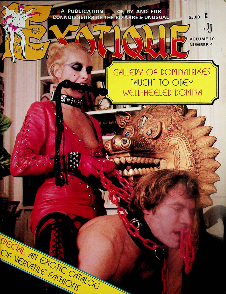 Exotique Fetish Magazine  Gallery Of  Dominatrixes / Taught To Obey/ Well-Heeled Domina  vol.10 #4  1979 Jennifer Jordan    042424lm-p2
