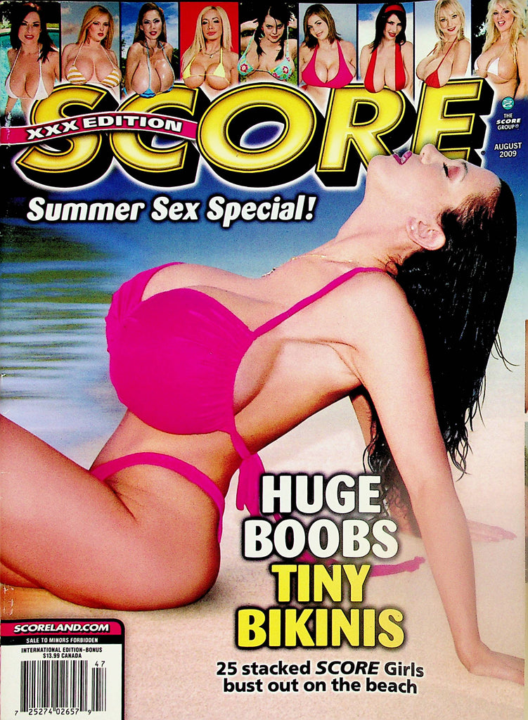 Score Magazine  Summer Sex Special!  Huge Boobs Tiny Bikinis / Gianna Rossi  August 2009    122323lm-p2