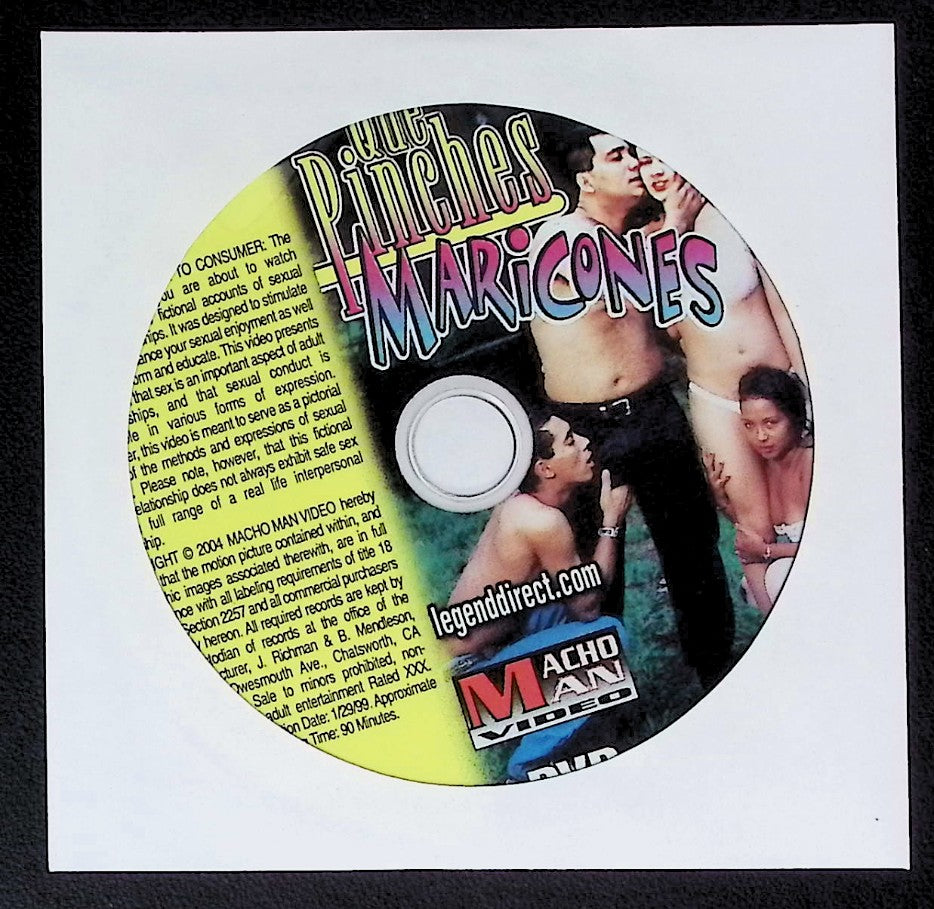 Que Pinches Maricones - Case/Cover Art Not Included - Gay Spanish DVD Macho Man Video Legend Direct  - 082125AKDVD-B